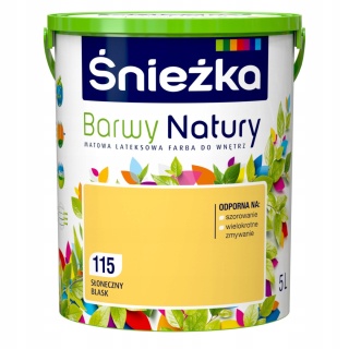Śnieżka Barwy Natury farba do ścian słoneczny blask 115 5,0L