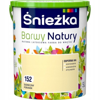 Śnieżka Barwy Natury farba do ścian słoneczny poranek 152 poj. 5,0L