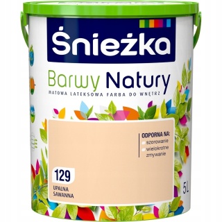 Śnieżka Barwy Natury farba do ścian upalna sawanna 129 5,0L