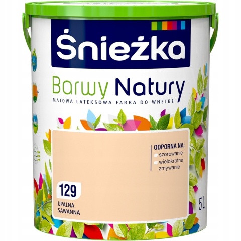 Śnieżka Barwy Natury farba do ścian upalna sawanna 129 5,0L