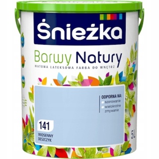 Śnieżka Barwy Natury farba do ścian wiosenny deszczyk 141 poj. 5,0L