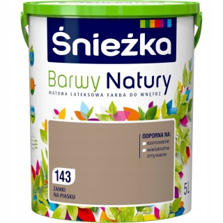 Śnieżka Barwy Natury farba do ścian zamki na piasku 143 5,0L