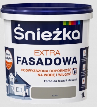 Śnieżka Extra Fasadowa Szary 1L N