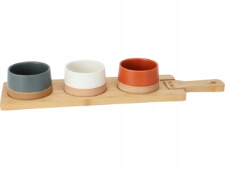 KAMIONKOWE Kolorowe Miseczki Do Dipów Sosów Przekąsek 200ml x 3 szt.