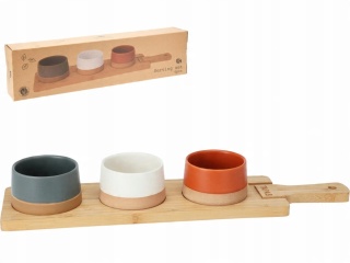 KAMIONKOWE Kolorowe Miseczki Do Dipów Sosów Przekąsek 200ml x 3 szt.