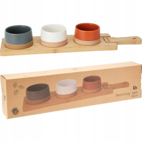 KAMIONKOWE Kolorowe Miseczki Do Dipów Sosów Przekąsek 200ml x 3 szt.