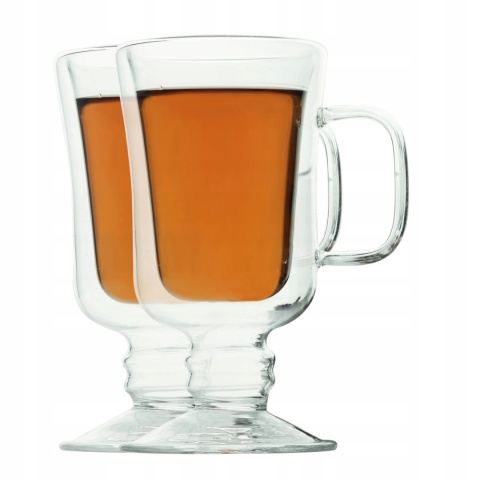 Komplet SZKLANEK TERMICZNYCH Z PODWÓJNĄ ŚCIANKĄ SUBLIME 2 szt. IRISH 200ML