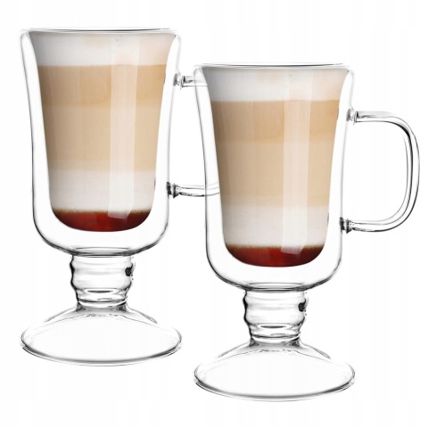 Komplet SZKLANEK TERMICZNYCH Z PODWÓJNĄ ŚCIANKĄ SUBLIME 2 szt. IRISH 200ML