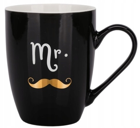 Kubek Mr and Mrs 340 ml z porcelany New Bone art. 71497