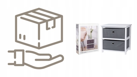 SZAFKA Z 2 SZUFLADAMI