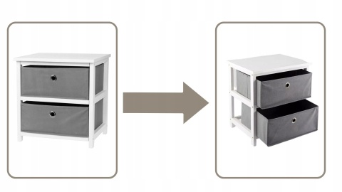 SZAFKA Z 2 SZUFLADAMI