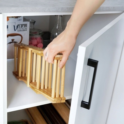 Stojak bambusowy na butelki do wina