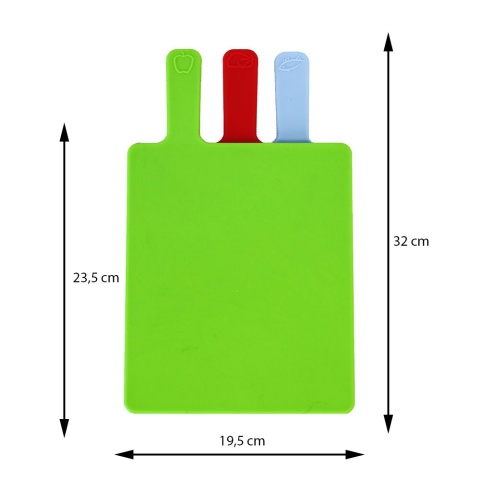 Zestaw desek do krojenia na stojaku 3 szt.