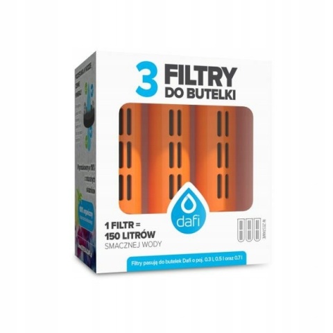 3PAK FILTRÓW DO BUTELKI BEZ ZAKRĘTKI MULTIKOLOR (P)