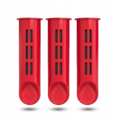 3PAK FILTRÓW DO BUTELKI BEZ ZAKRĘTKI MULTIKOLOR (P)