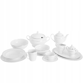 AM-AURA SILVER TALERZ OBIADOWY 27CM