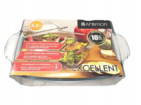 AM-EXCELLENT NACZYNIE PROST.Z POKR.5,3L ŻARO