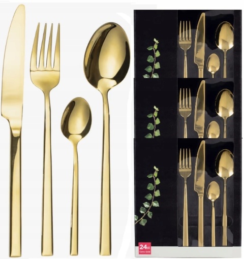 AM-S.COMO GOLD KPL SZTUCCE 24EL GIFTBOX