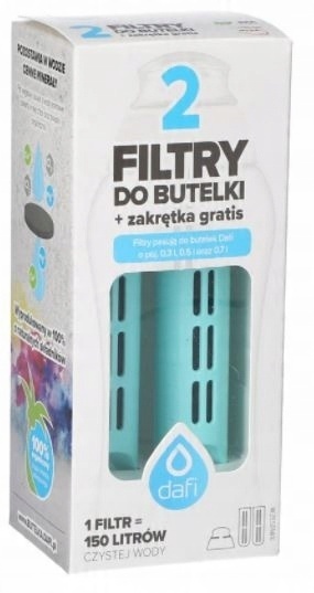 DAFI 2PAK FILTRÓW DO BUTELKI MULTIKOLOR