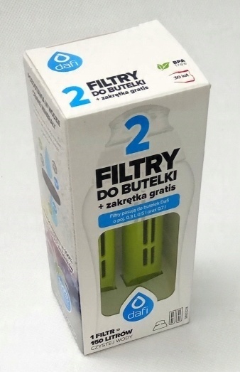 DAFI 2PAK FILTRÓW DO BUTELKI MULTIKOLOR