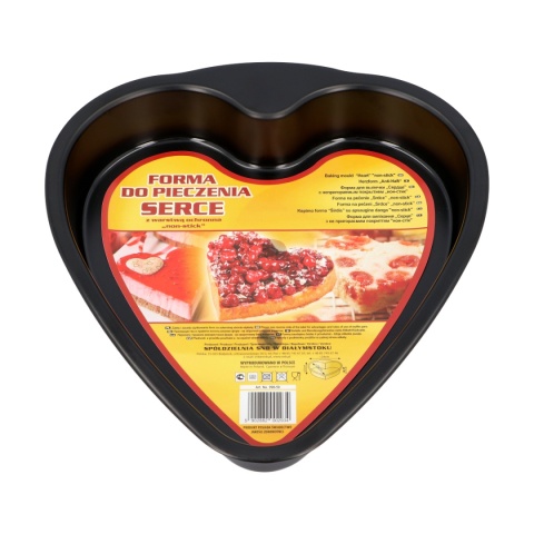 FORMA DO PIECZENIA SERCE NON-STICK CZARNA