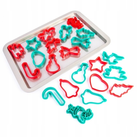 Foremki do ciasteczek z blachą do pieczenia 22szt.