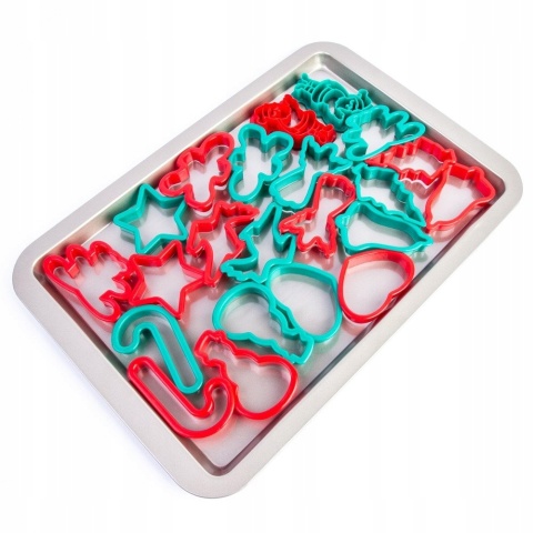 Foremki do ciasteczek z blachą do pieczenia 22szt.