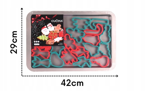 Foremki do ciasteczek z blachą do pieczenia 22szt.