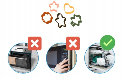 Foremki do ciasteczek z blachą do pieczenia 22szt.
