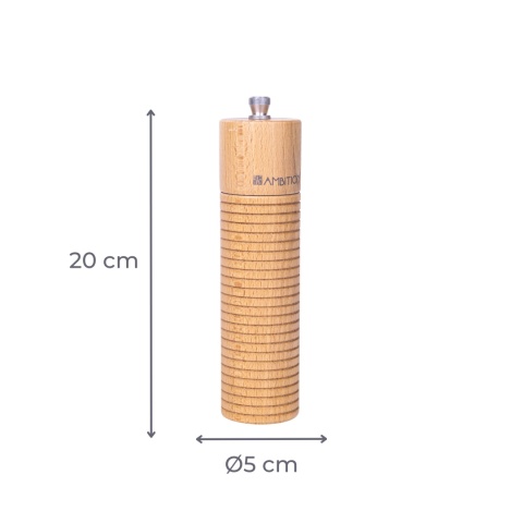 Młynek do pieprzu i soli Lofty 18cm drewniany