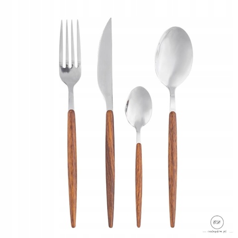 NATURAL SZTUĆCE KOMPLET 24 SZT. W PUDEŁKU