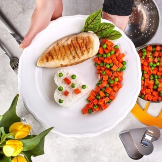 PIERŚCIEŃ KUCHARSKI DO FORMOWANIA POTRAW - KWADRAT 8,5X4CM