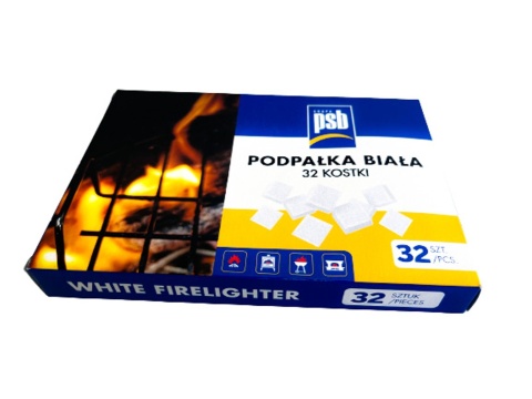 PSB Podpałka biala 32 kostki