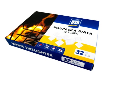 PSB Podpałka biala 32 kostki