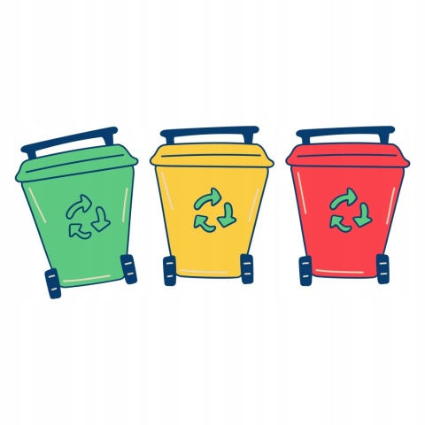 Plastikowe kubki 280ML różne kolory 6 sztuk