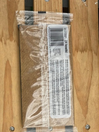 Podpałka szara do grilla, kominka 24 kostki