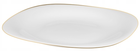 TALERZ PŁYTKI QUADRO GOLD 28cm 10843