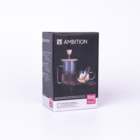 Zaparzacz szklany french press 600ml AMBITION