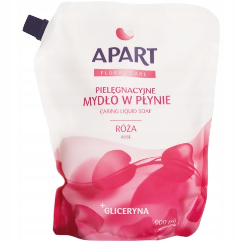 APART 900ml kremowe mydło w płynie - refill - BIAŁA RÓŻA I ORCHIDEA op 12