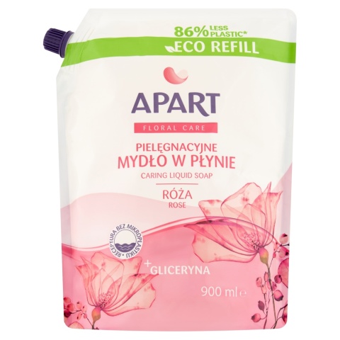 APART 900ml kremowe mydło w płynie - refill - BIAŁA RÓŻA I ORCHIDEA op 12