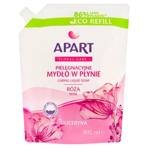 APART 900ml kremowe mydło w płynie - refill - BIAŁA RÓŻA I ORCHIDEA op 12