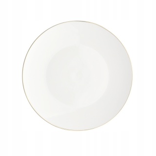 BELLA ZŁOTA LINIA TALERZ DESEROWY 20CM PORCELANA KREMOWA 2
