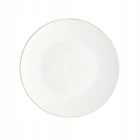 BELLA ZŁOTA LINIA TALERZ DESEROWY 20CM PORCELANA KREMOWA 2