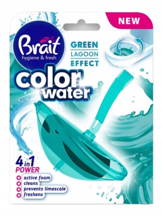 BRAIT WC Kostka BARWIĄCA 4W1 GREEN LAGOON 40 g