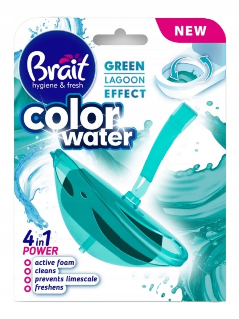 BRAIT WC Kostka BARWIĄCA 4W1 GREEN LAGOON 40 g