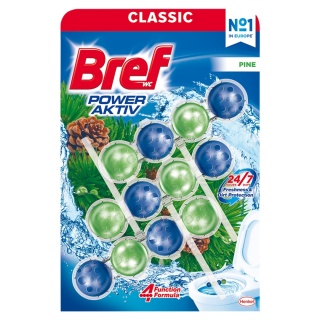 BREF 3x50g POWER ACTIV kostka do wc - PINE op 9