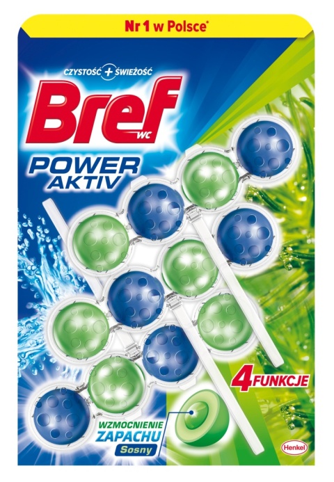 BREF 3x50g POWER ACTIV kostka do wc - PINE op 9
