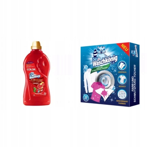 Chusteczki pochłaniające kolory Der Waschkönig - 20 sztuk 24/216/2376