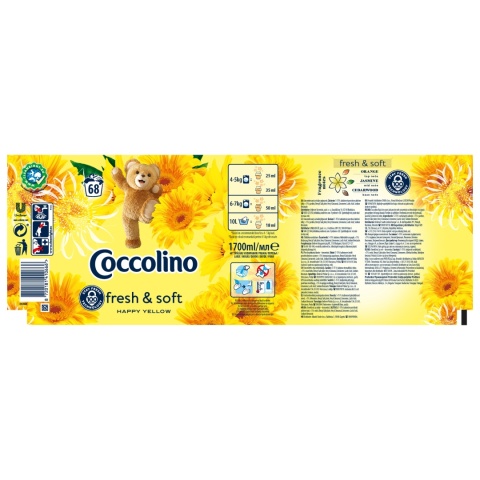 Coccolino płyn do płukania 1,7 L happy yellow