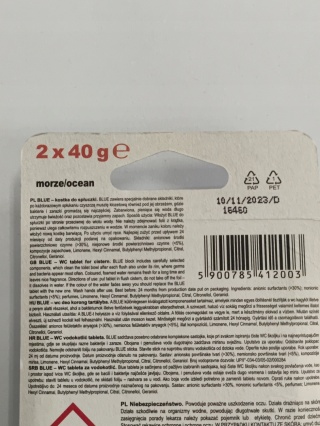 GF KOSTKA DO SPŁUCZKI BLUE A 2 SZT MORSKA